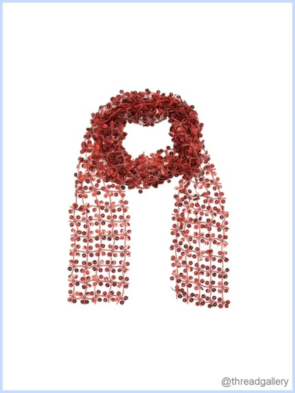Women Mesh Sequin Scarf Necklace Multiway Sparkly Hollow Choker Headband